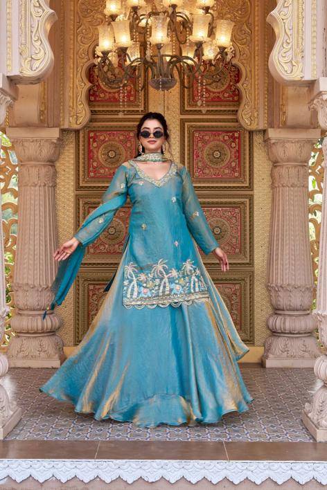 Ram 171 Fendy Blue Wholesale Lehenga Choli Manufacturers in Ahmedabad